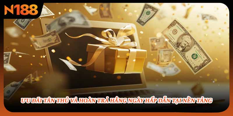 Ưu đãi tân thủ và hoàn trả hằng ngày hấp dẫn tại nền tảng
